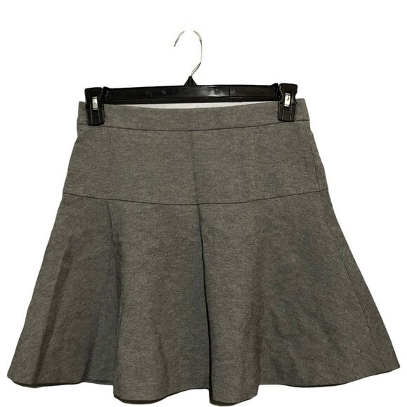 Banana Republic Dresses & Skirts - Banana Republic Mini Skirt Size 2 Gray Casual Workwear Stretch Full Swing Ruffle